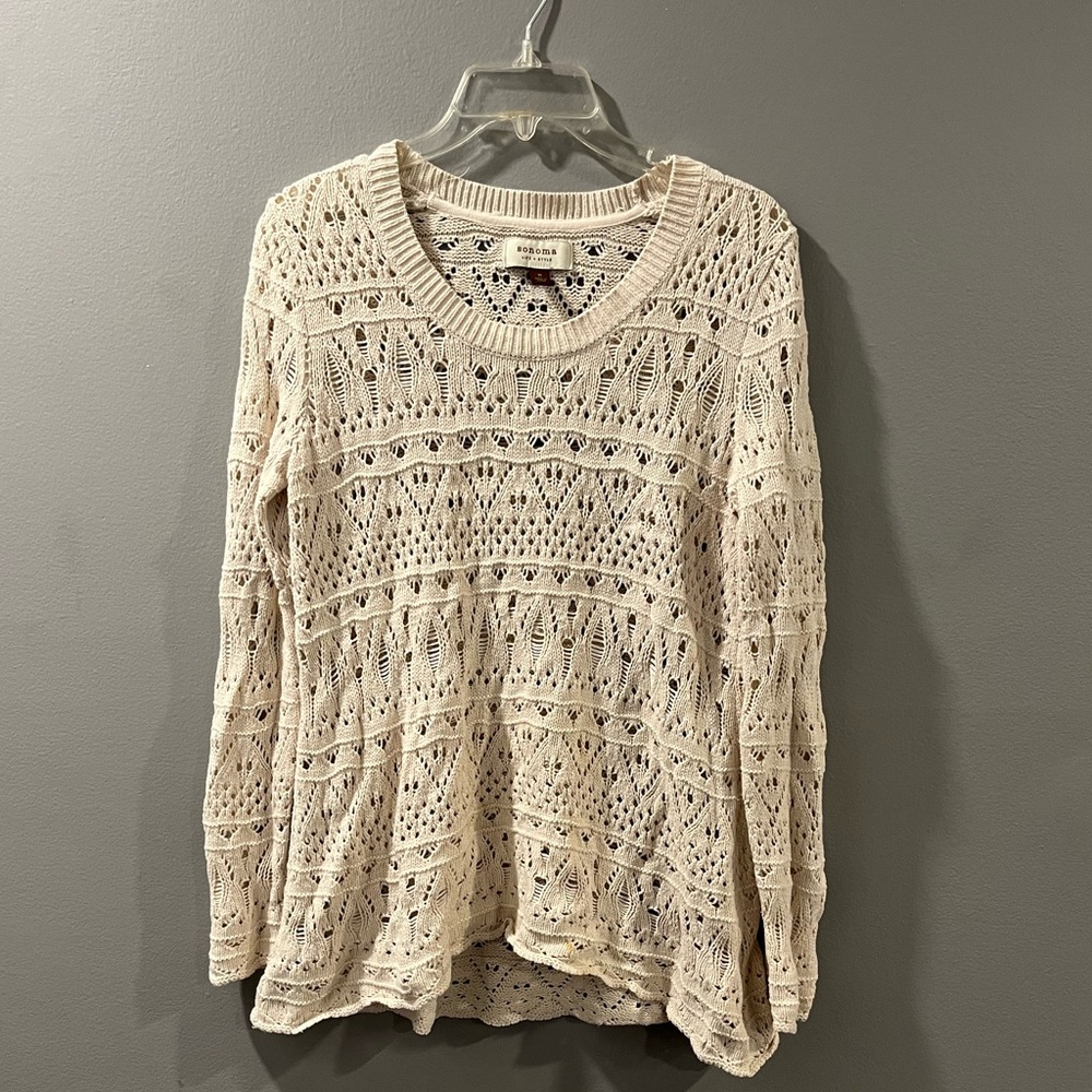 Sonoma white sweater